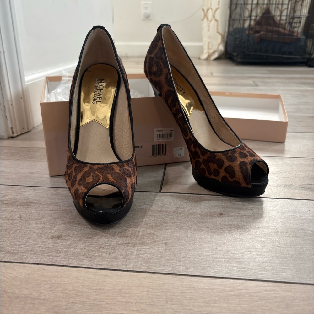 Michael Kors York Platform with Printed Calfhair